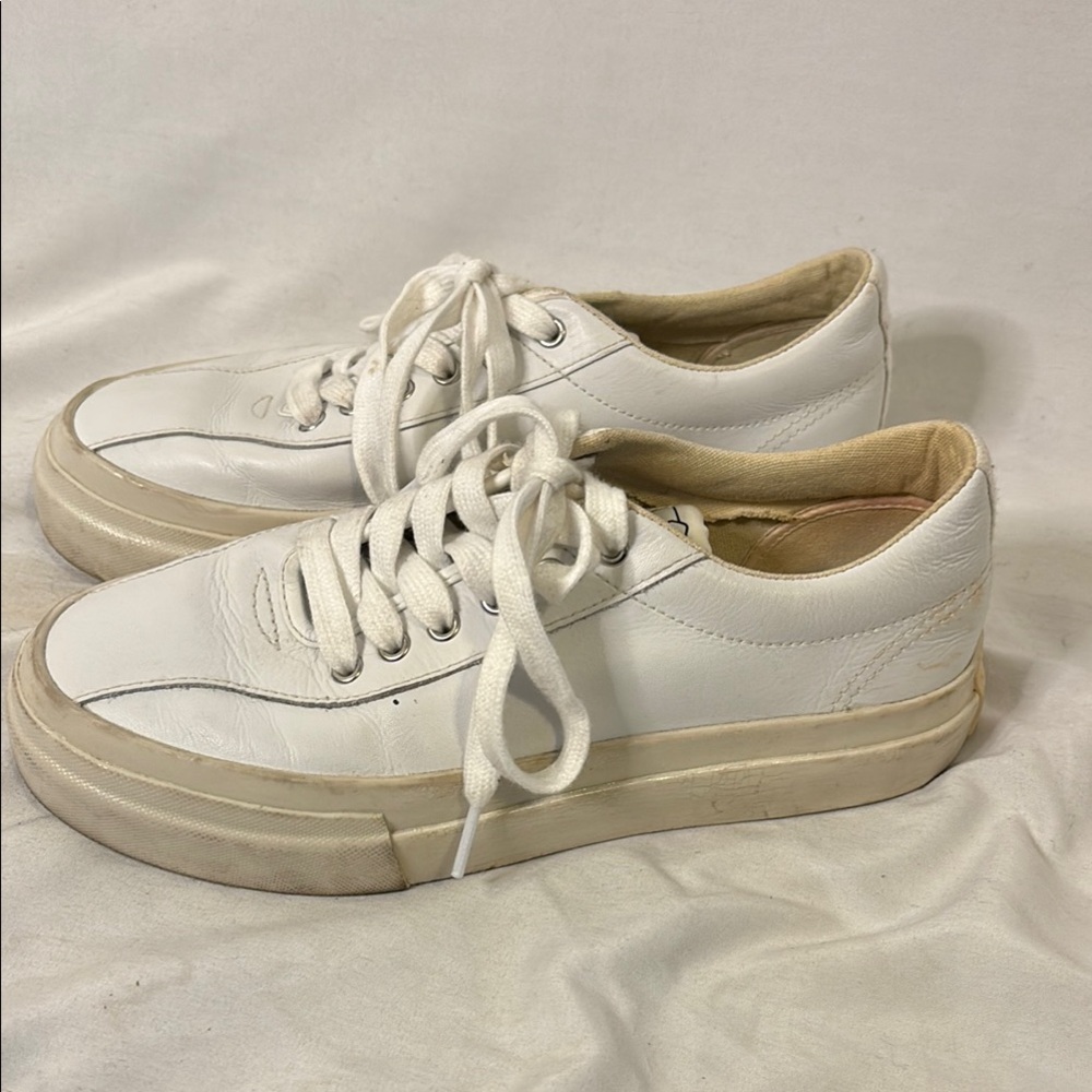 Stepney Workers Club SWC London Sneakers Dellow Shoes Leather White Size 39